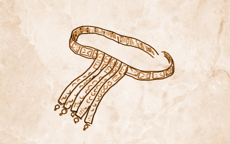 Zeichnerische Darstellung eines römischen Cingulums