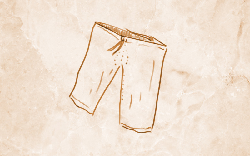 Zeichnerische Darstellung einer römischen Feminalia